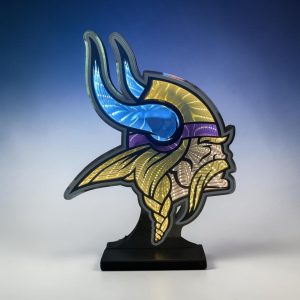 Vikings Head 3D LED Light